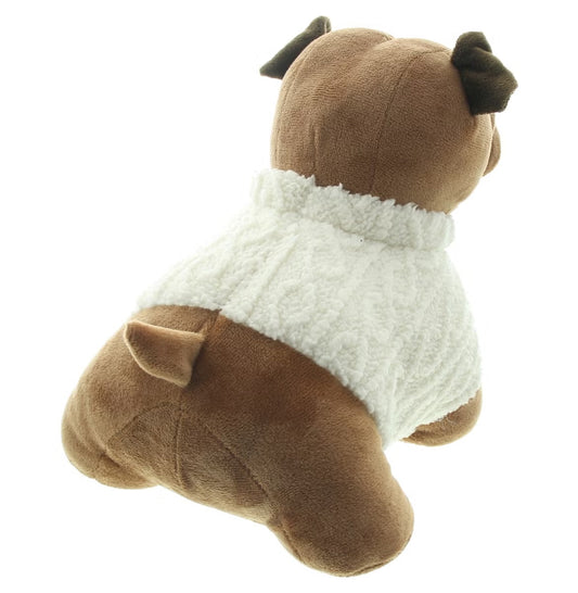 Türstopper "Mops" ca. 22cm - Hunde Haus Deko Hund für Tür + Fenster