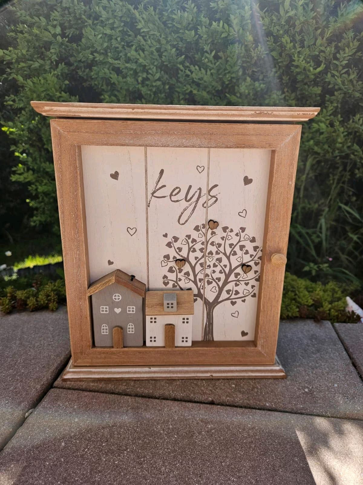 Schlüsselbox "Haus" - Schlüsselbrett Haus Deko Schlüssel Ablage