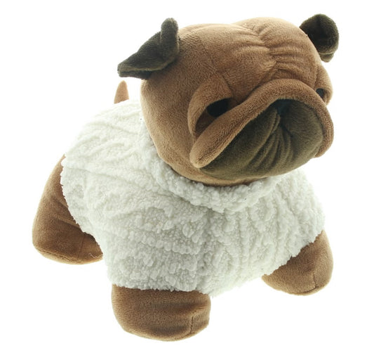 Türstopper "Mops" ca. 22cm - Hunde Haus Deko Hund für Tür + Fenster