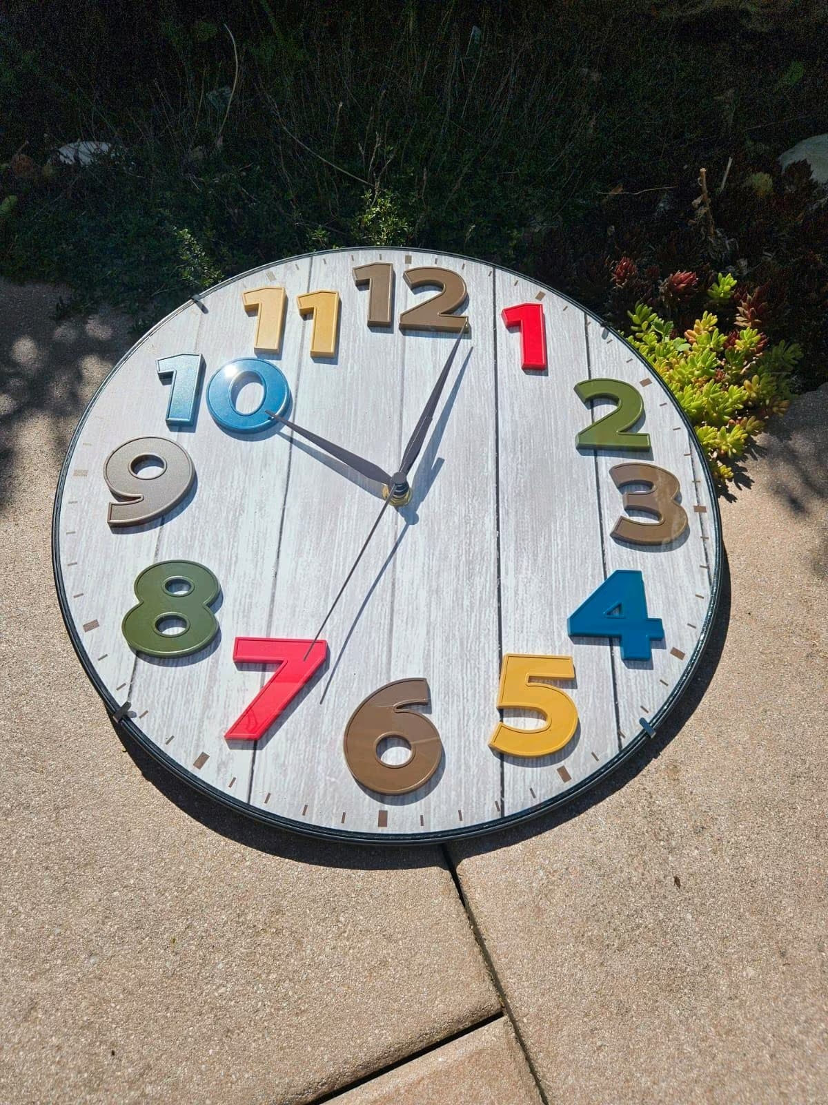 Wanduhr "Colorful" 30x5cm Uhr - ohne Batterie Deko